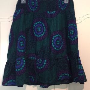 Old Navy print skirt with elastic waist